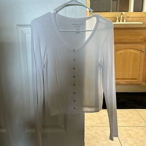 Small, soft and sexy rib American eagle long sleeve shirt